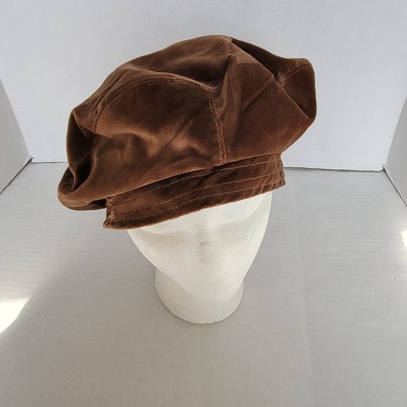 Lord & Taylor Brown Velvet Velour Hat Barret Womens - Picture 7 of 11